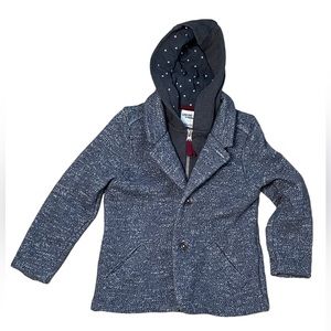 Dark Gray Oshkosh Hoodie Pea Coat Size 5T EUC